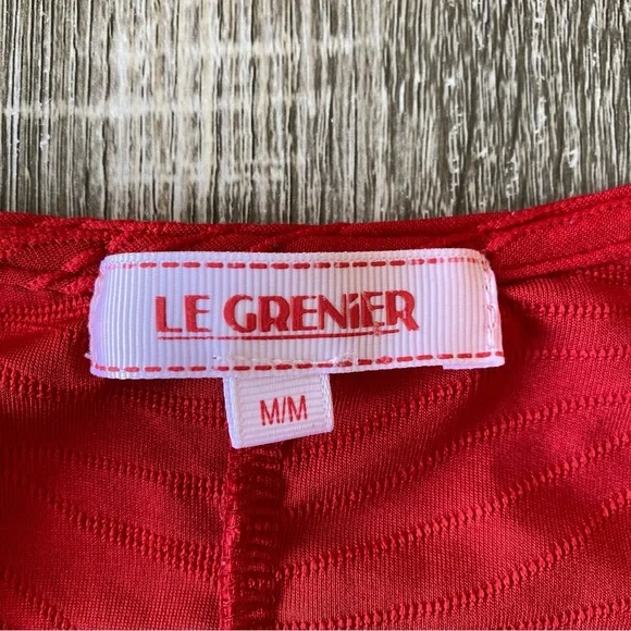 Le Grenier Red Lace Shrug Size M - Picture 3 of 7